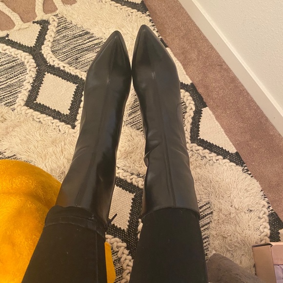 Nine West Leather Heeled Ankle Boots - Picture 13 of 13